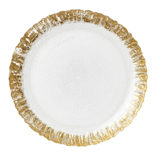 Vietri Rufolo Gold Salad Plate